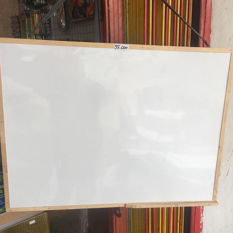 

(1pcs) papan tulis whiteboard 60*80 cm kayu hanya bisa co 1