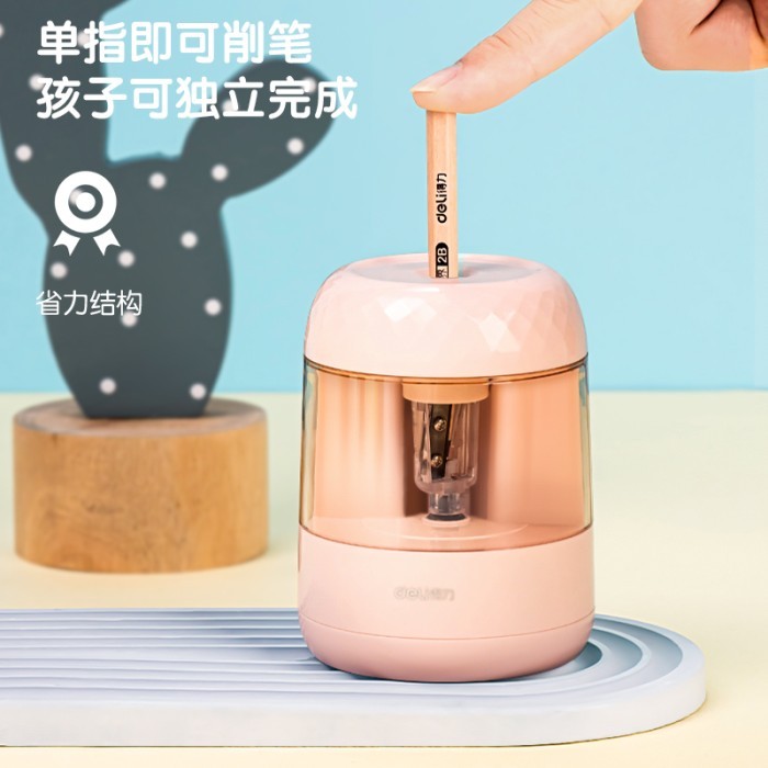 

Deli Rotary Sharpener / Rautan Elektrik Rautan Pensil Otomatis VA100 - Hijau