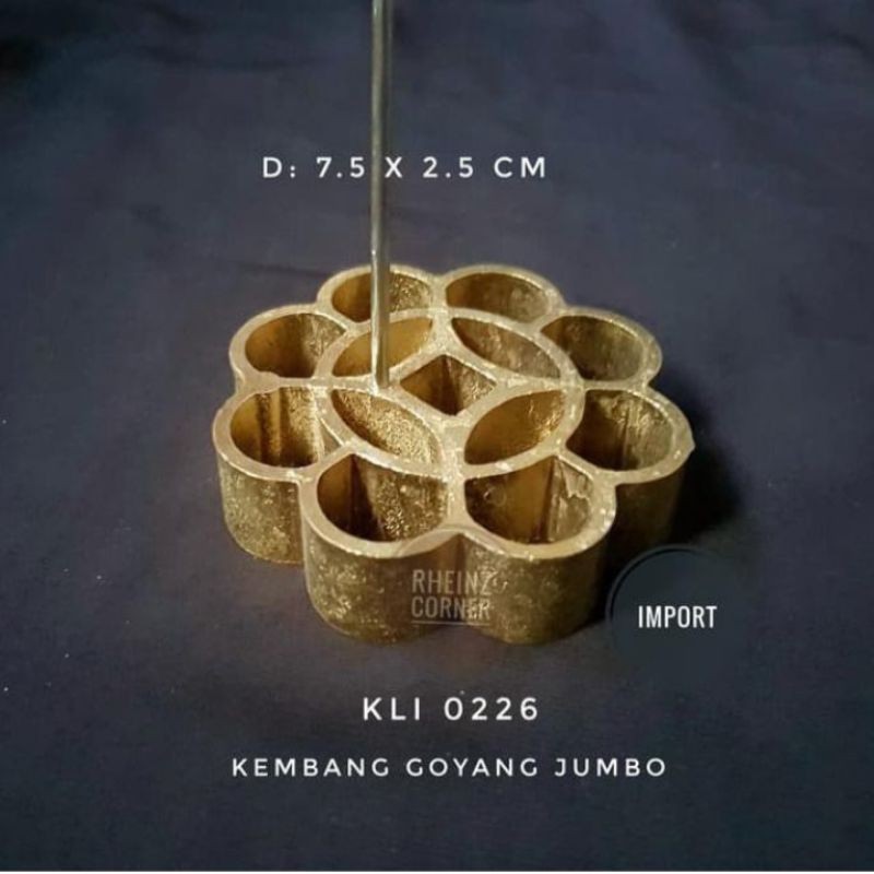 Cetakan Kembang Goyang / Cetakan kembang loyang / Bahan asli kuningan / Tebal dan kokoh
