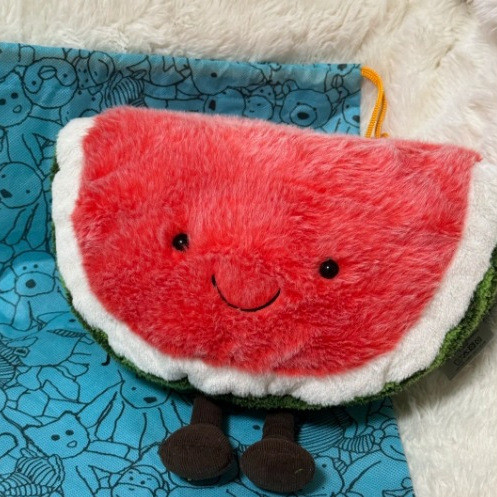 Jellycat Fun Watermelon Plush Toy Cute Stuffed Animal Soothing Baby Doll Gift for Girls