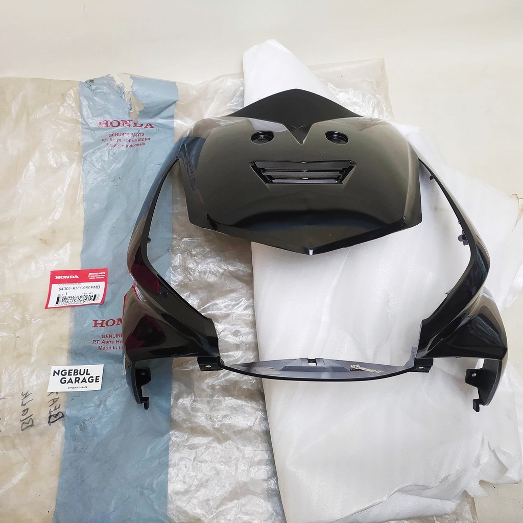 Tameng Cover Dada Depan Beat Karbu HITAM HONDA ORI 64301 KVY 960FMB
