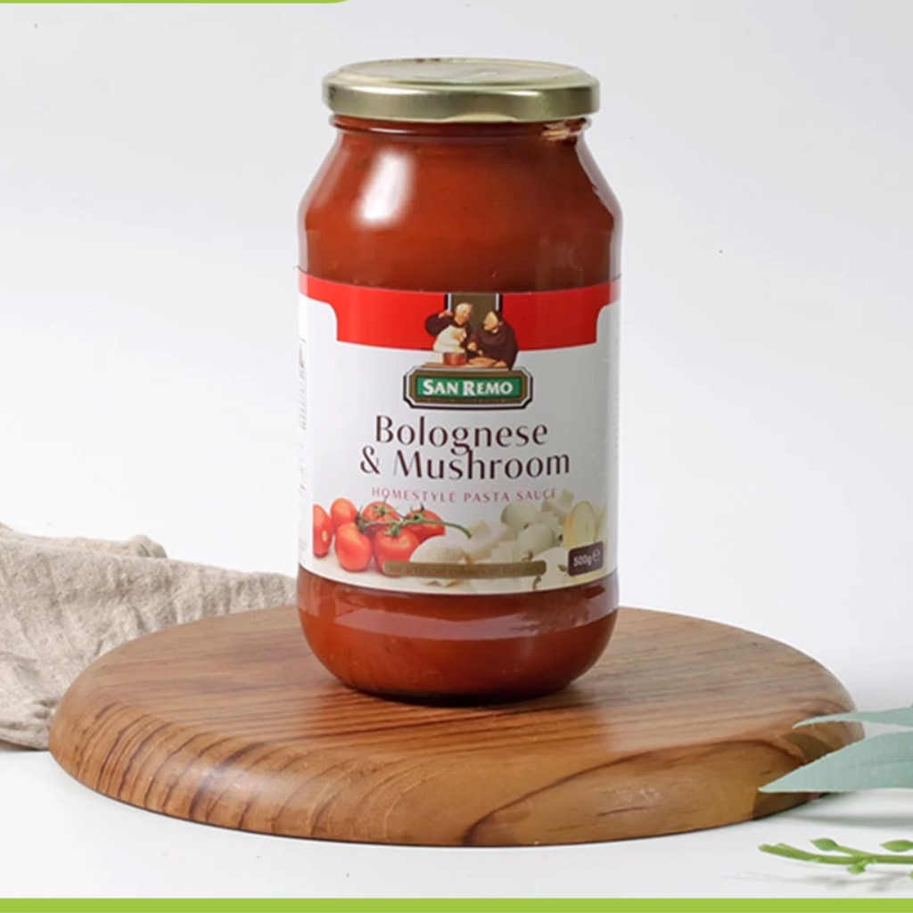 

Pasta Sauce Bolgonese & Mushroom San Remo - 500Gram