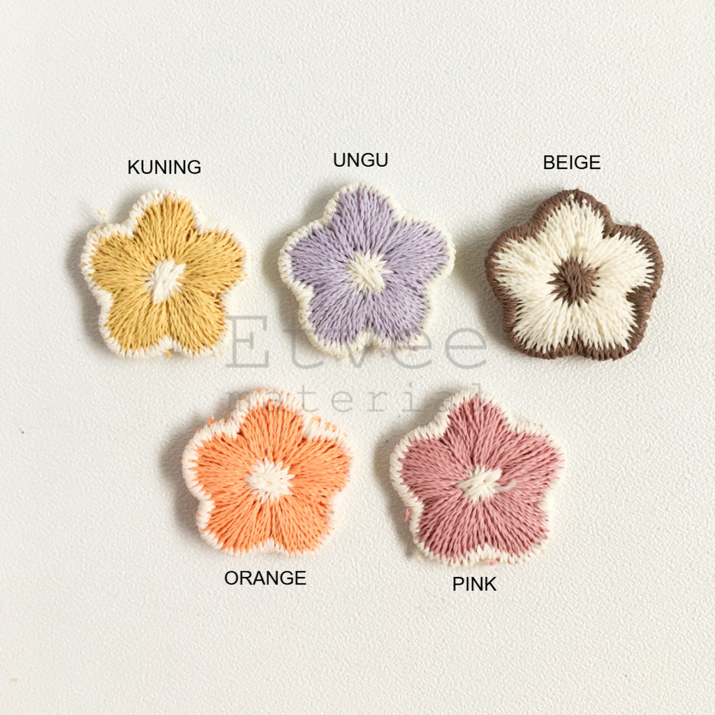 APK165 Aplikasi bordir sulam rajut Bunga gembul kecil Bordir Bros