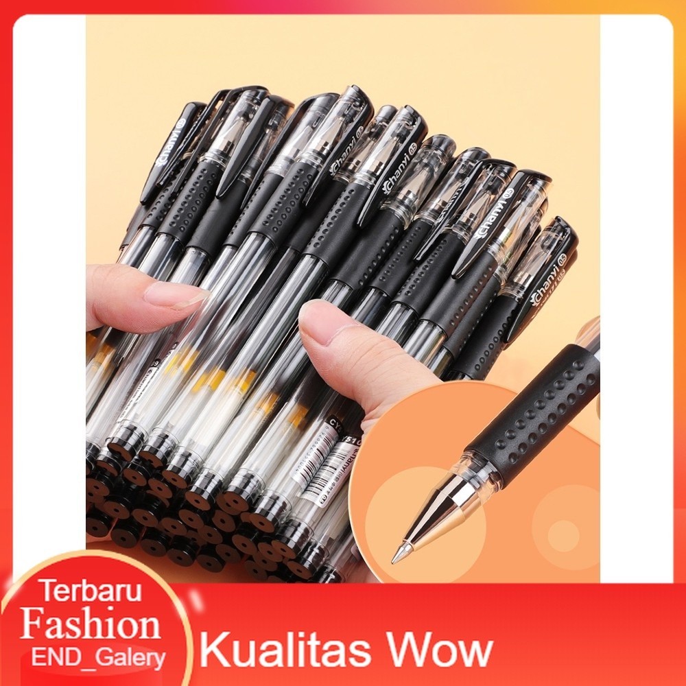 

1 Lusin Isi 12 Pcs Pulpen Gel 0.5 mm Bisa Diisi Ulang Balpoint Tinta Gel Murah Terbaru