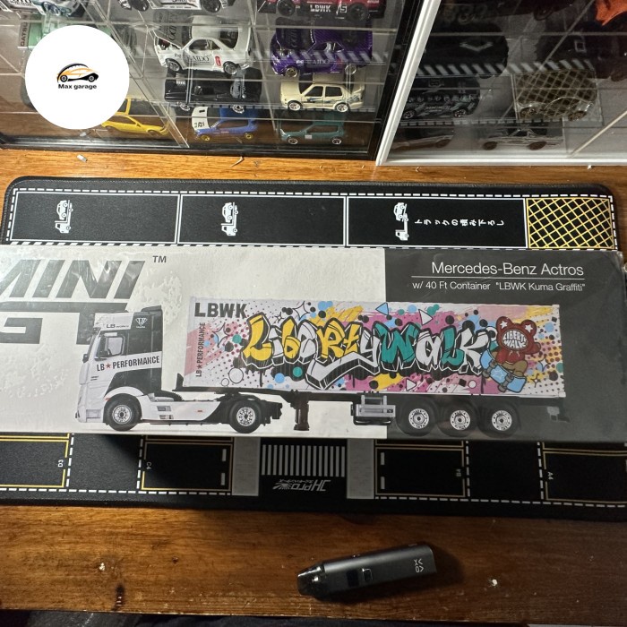 TOY27 Mini Gt lbwk kuma graffiti mercedes benz actros sepaket