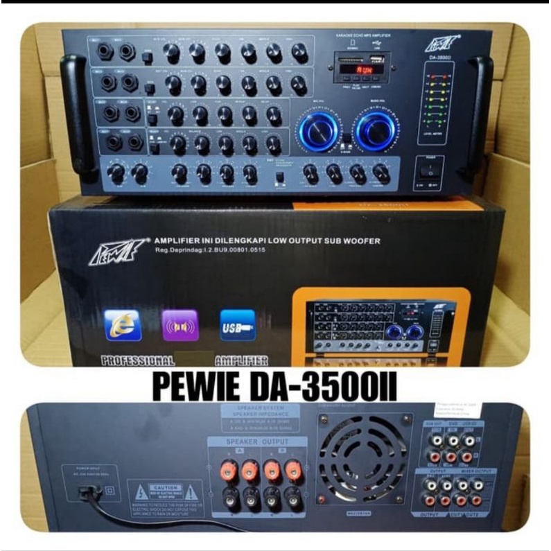 Ampli Karaoke PEWIE DA 3500II Profesional SoundSystem Amlifier