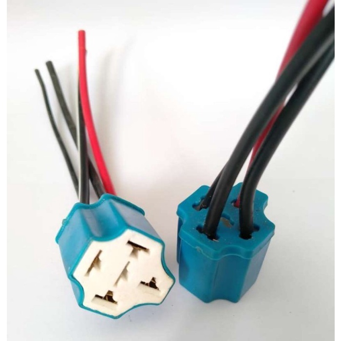 Soket Ceramik Relay 4 Kaki / Klakson / Lampu