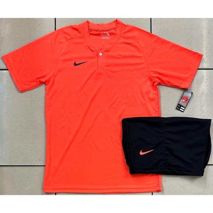 jersey / stelan futsal nike merah hitam / baju bola dewasa real pick - Nike navy, M