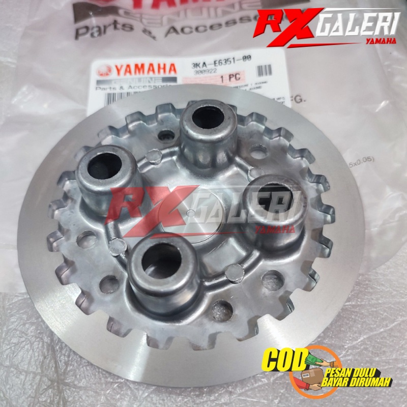Tutup Rumah Mangkok Dudukan Kampas Kopling Lawan Kaki 4 Original Yamaha RXKING RX KING 3KA-E6351-00