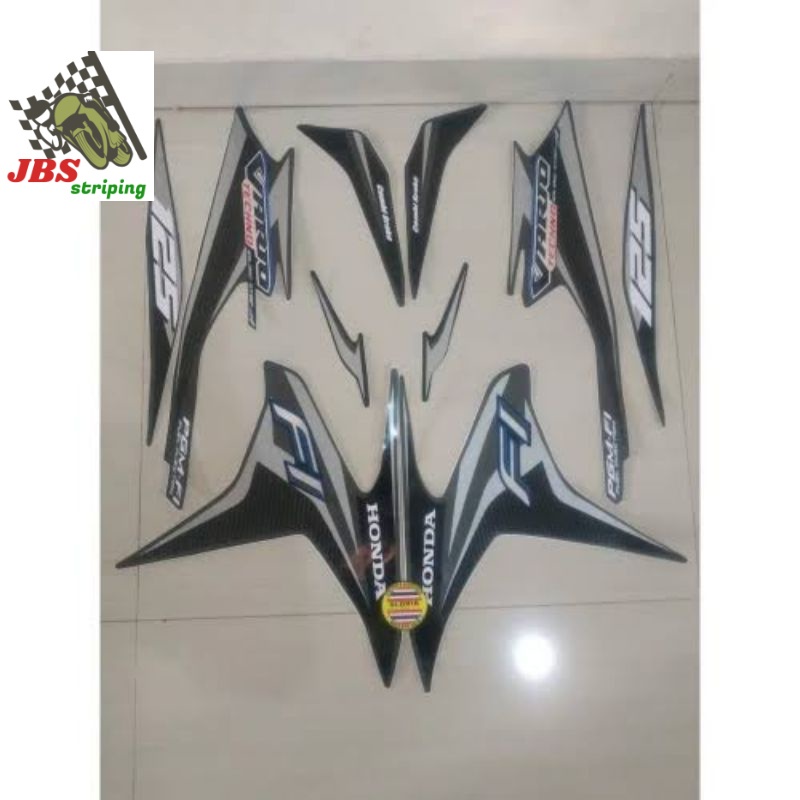 Striping honda vario techno 125 fi old lama iss 2014 coklat brown stiker vario lis body vario