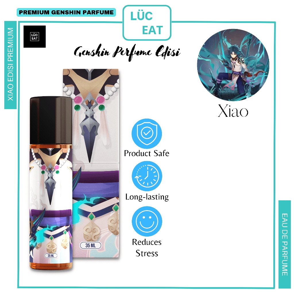 Parfum Anime Luceat 35ml Genshin Impact Xiao Original Edition Genshin Parfum Genshin Impact Wangi