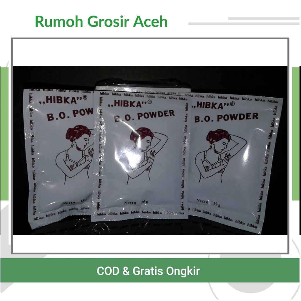 {ACEH} HIBKA 15gr | Bedak Anti Bau Ketiak | Deodorant Powder