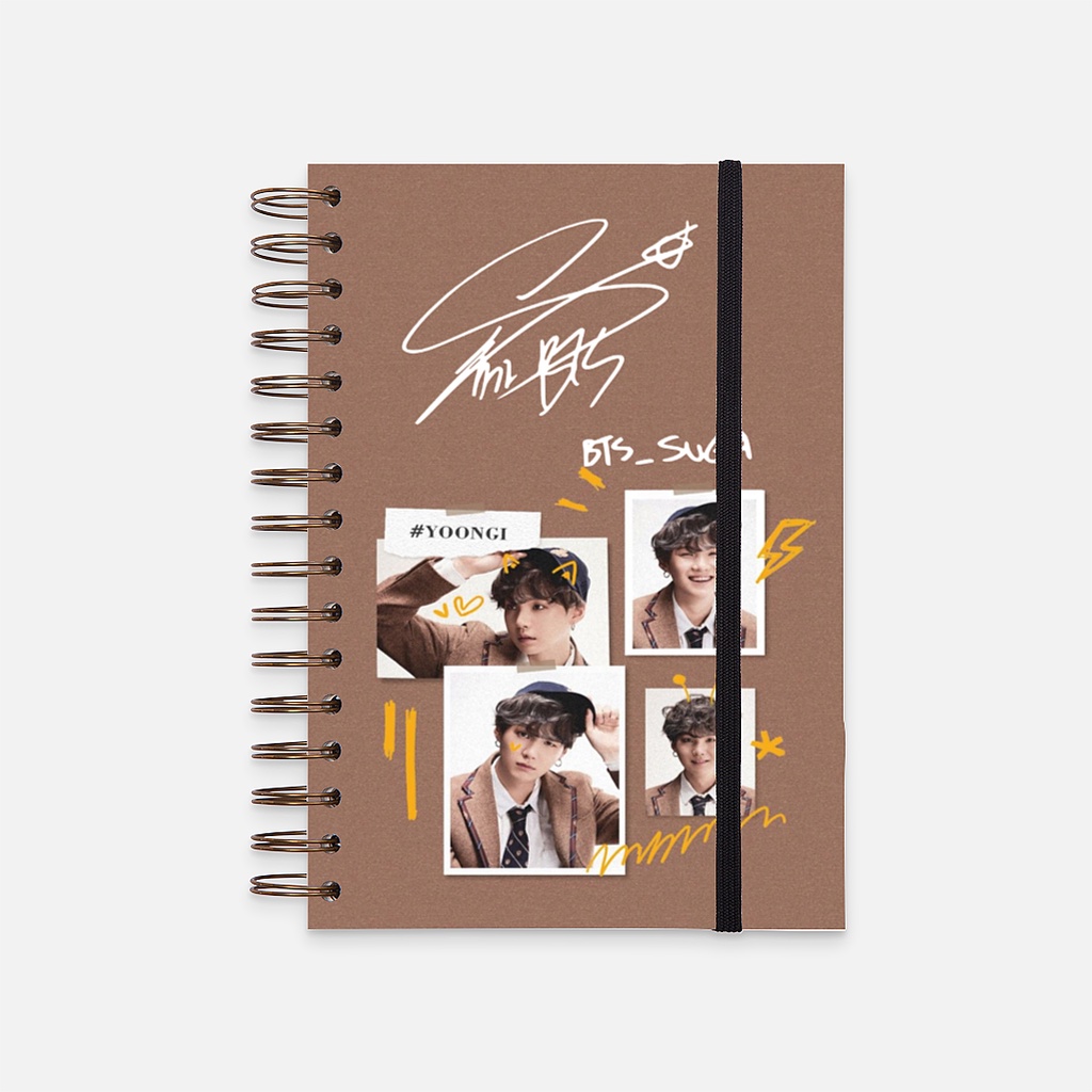 

Hard Cover Notebook Suga BTS MOTS7 | gmwm #102