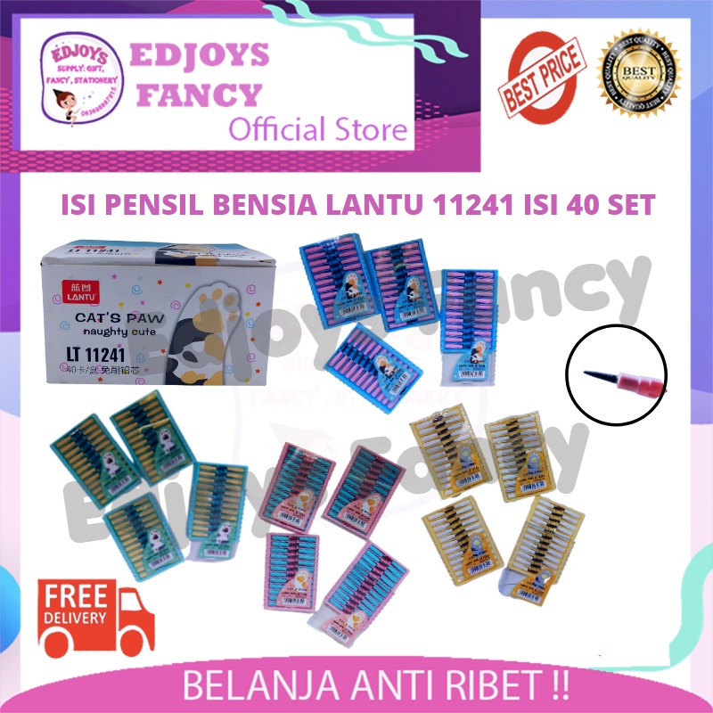 

Lantu Isi pensil bensia reffil pencil susun sambung set 11241