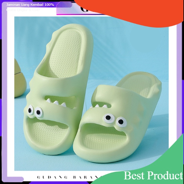 GBI Sandal Selop  Motif Buaya Bahan Karet Tebal Empuk  Unisex Cute Crocodile 6849 Sendal Rumahan Cew