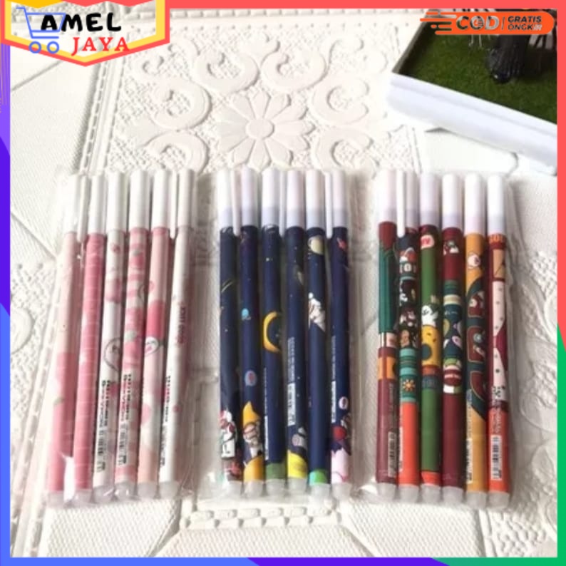 

Pulpen Ajaib Bisa Dihapus Pulpen Karakter Lucu isi 6 pcs