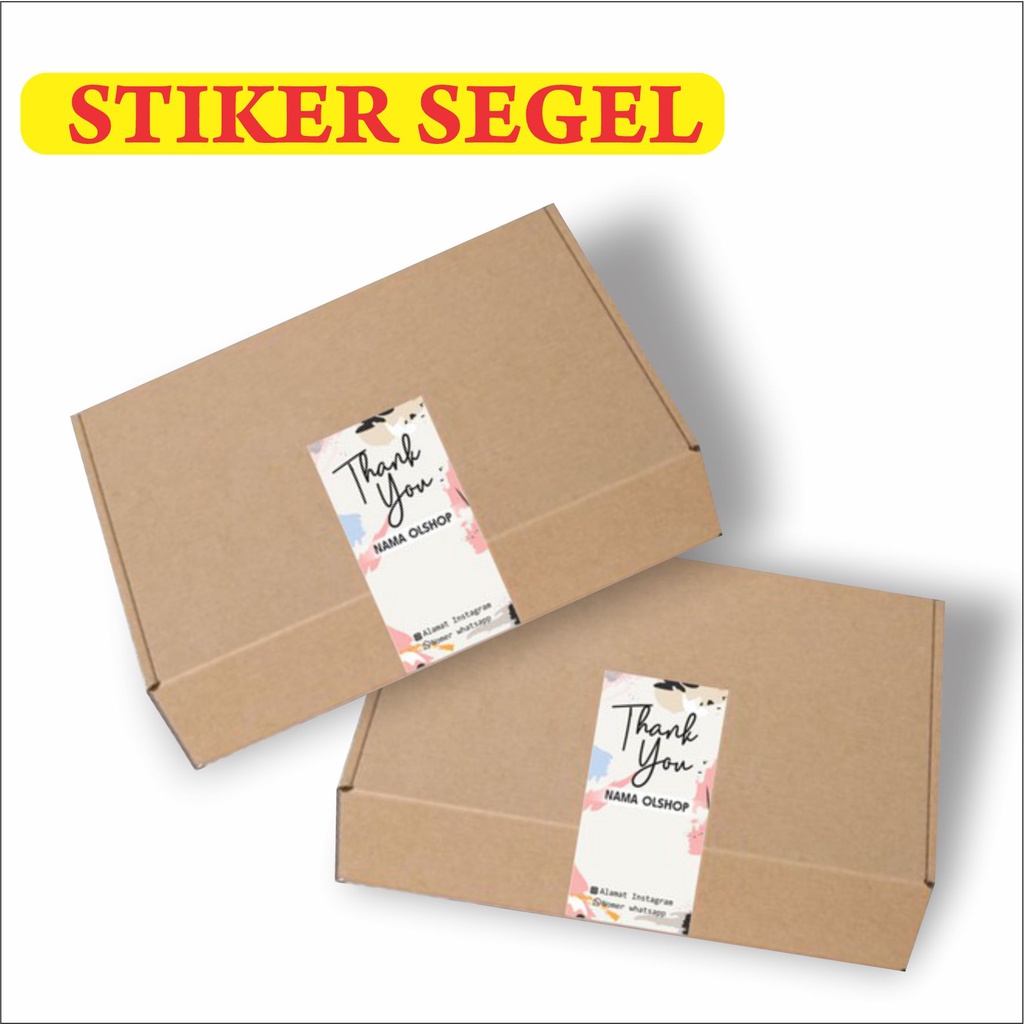 

Cetak Stiker Segel Kotak Box Custom Sticker Kotak Segel Makanan Kemasan Hampers