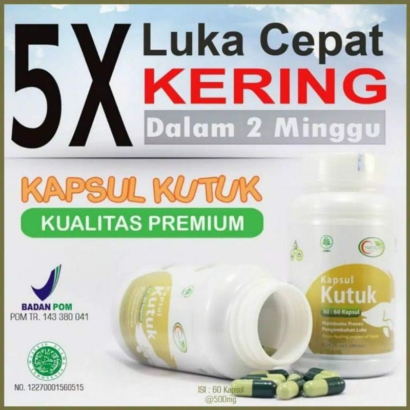 Kapsul Kutuk Premium Asli Original Pengering Luka