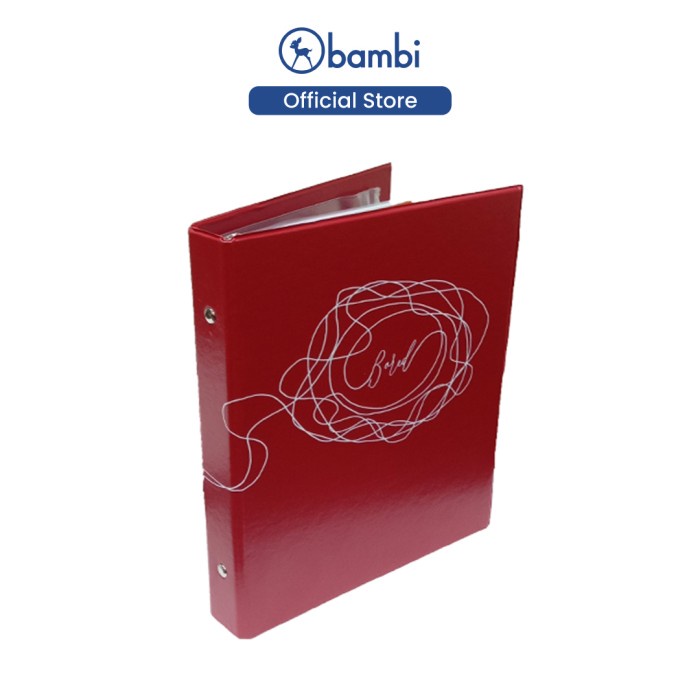 

Bambi Binder Note B5 26 Ring – Binder Note Motif 2526L - Dark Red