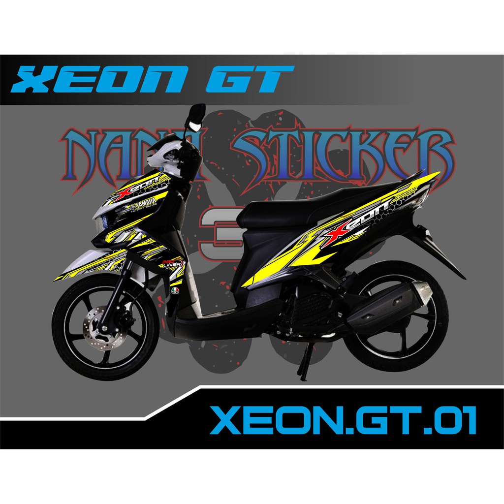 Striping XEON GT 125 - Stiker XEON GT List Variasi Motor STICKER XEON GT CODE 01