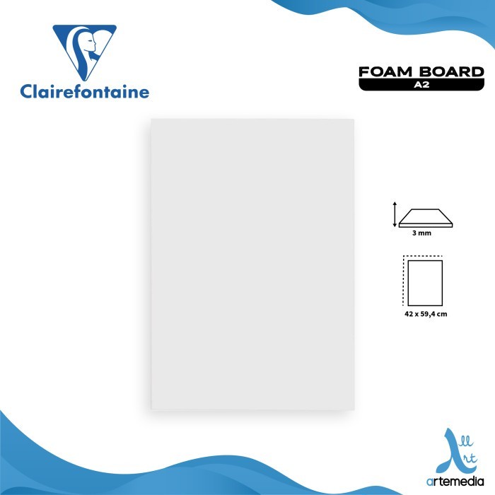 Clairefontaine Foam Board Bahan Maket Model 3D Papan Busa - WHITE A2