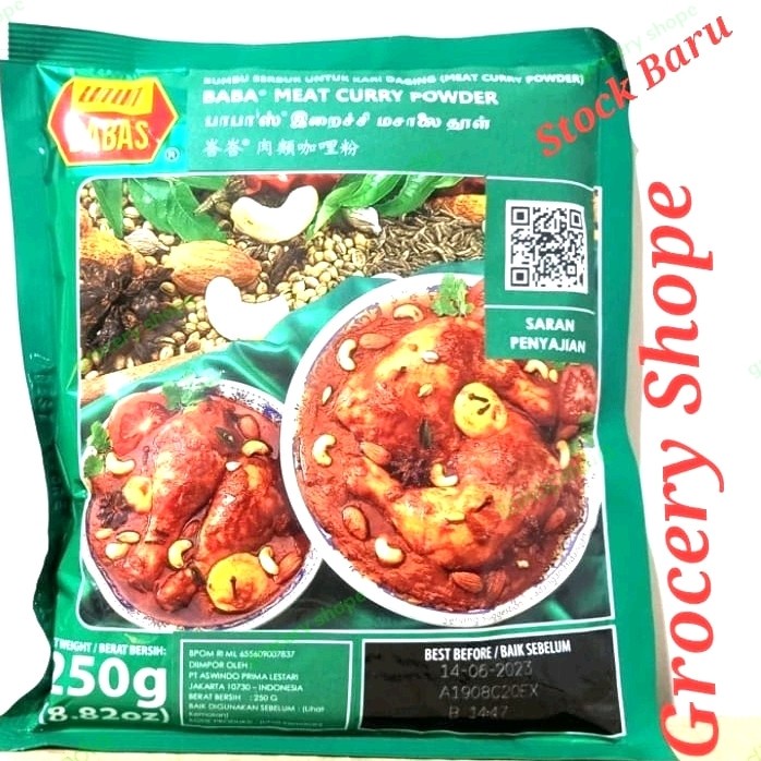 

NEW Termurah Babas Meat Curry Powder 250 gr/ Bumbu Kare Babas