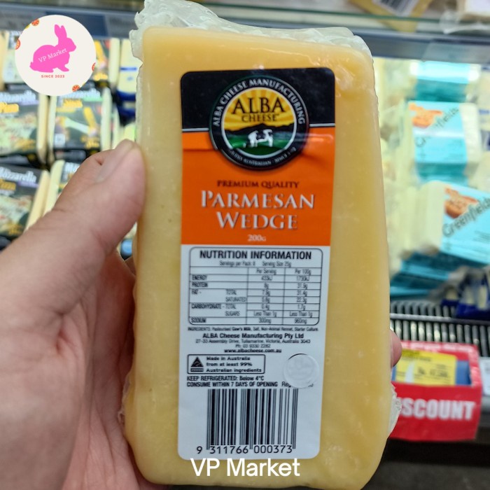 

Alba Parmesan Wedge Cheese 200g | Keju Parmesan