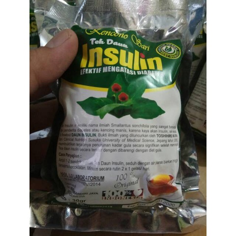 

obat herbal Diabetes Teh daun Insulin curah Kencono Sari