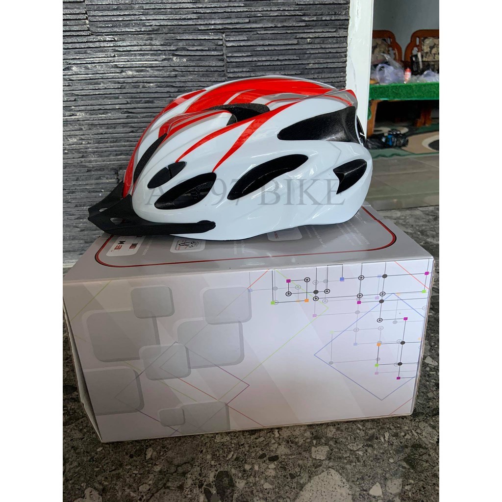 Helm Sepeda MTB Gowes Lampu Bicycle Unisex Pria/Wanita Dewasa