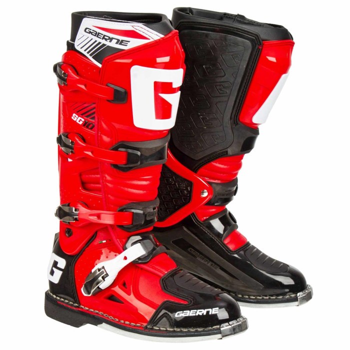 SEPATU GAERNE SG-10 OFFROAD BOOTS - RED/BLACK - 40