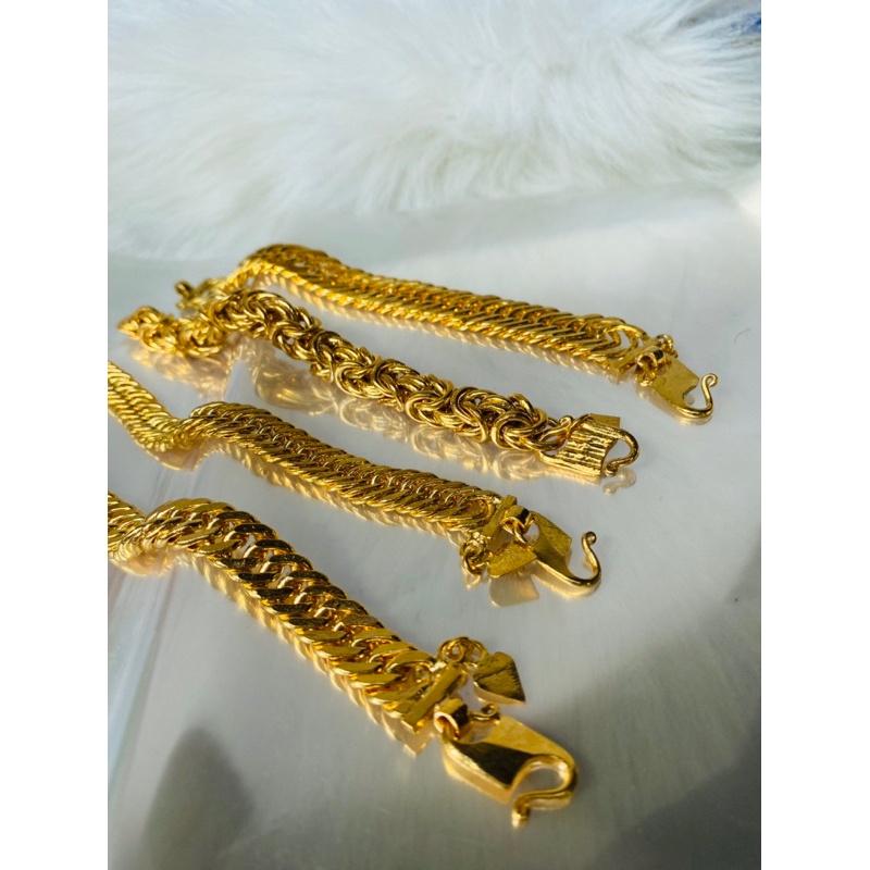 Gelang papan tempahan opungnya gelang super mirip emas pengait S