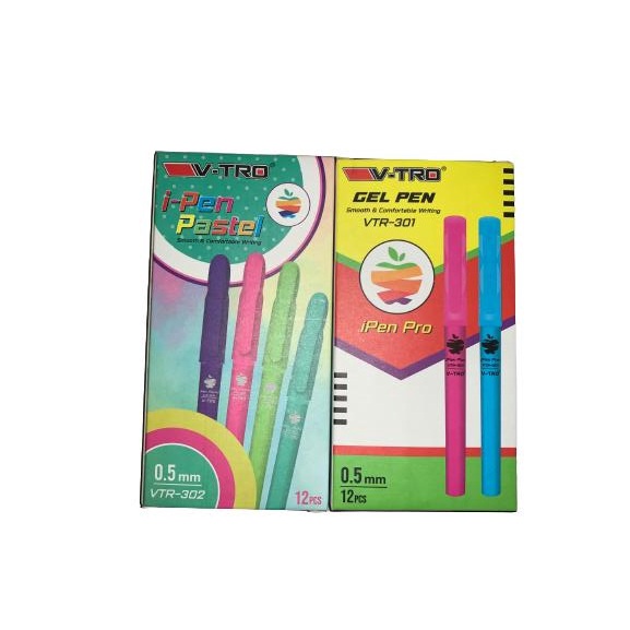 

12 PCS / 1 LUSIN GEL PEN IPEN V-TRO