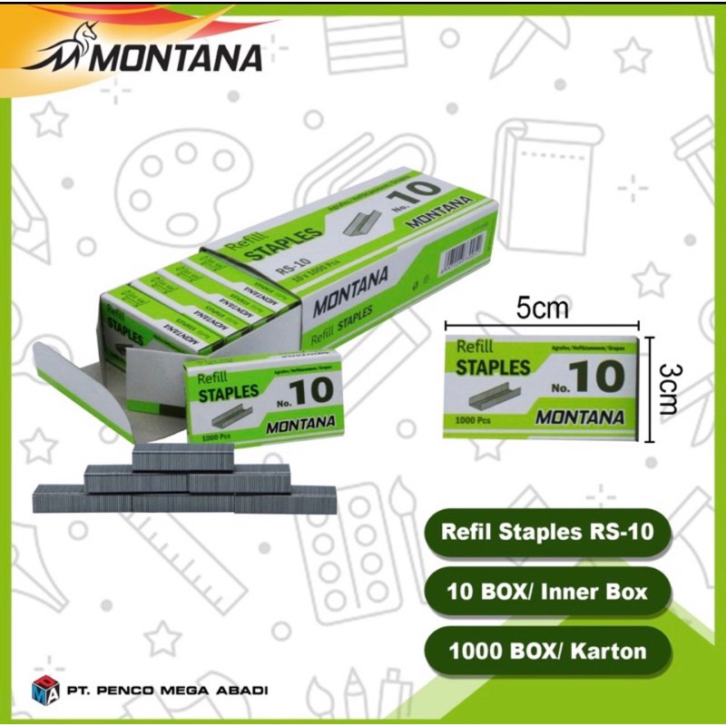 

isi staples kecil GS-10/ Murah Isi steples kecil 1pcs isi 10