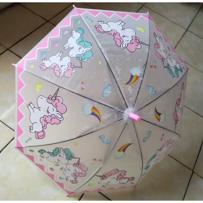 [ BEST SELLER ] - VS - PAYUNG ANAK HELLO KITTY PINK KARAKTER KARTUN - PONY PINK