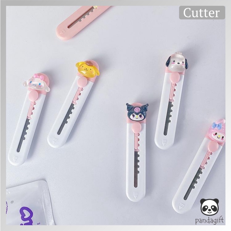 

Mini cutter karakter lucu bentuk kartun pisau kecil kartun kuromi melody alat tulis kreatif - GG0307
