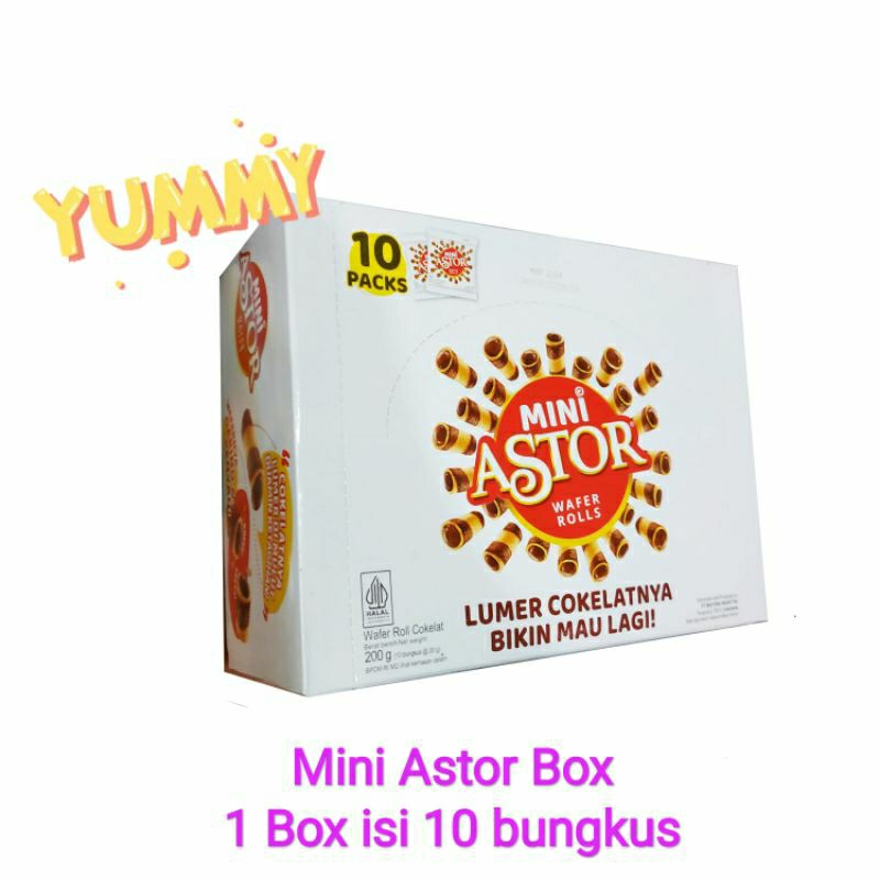 

mini astor wafer rolls | box isi 10 bks