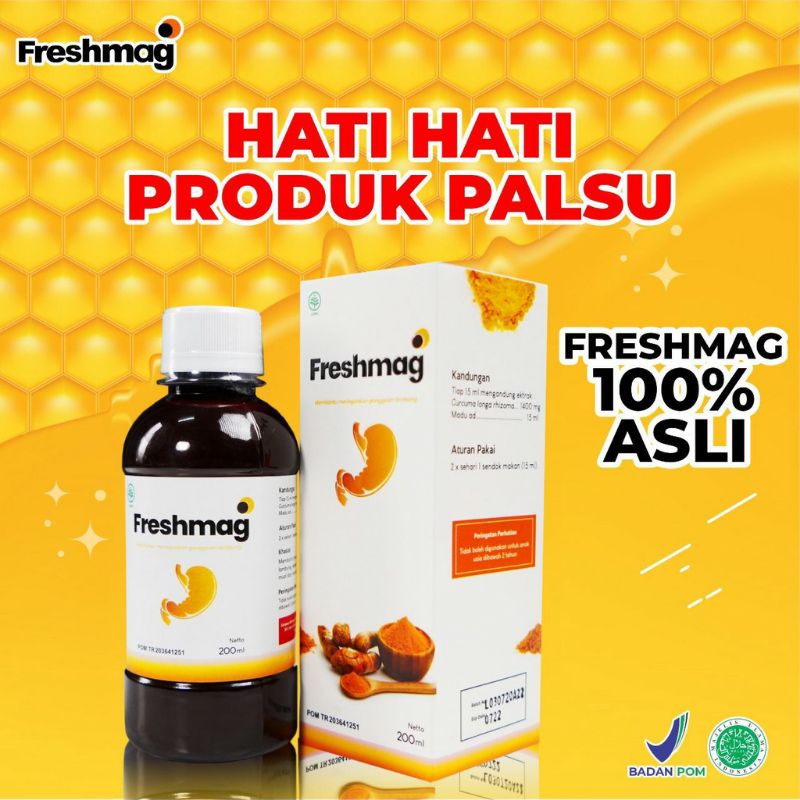 

Original Freshmag - Madu Freshmag Presmag Preshmaag Fresmag Fres maag Atasi Masalah Sakit Maag & Nyeri Asam Lambung dalam Hitungan Jam Obat sakit lambung Penambah Nafsu Makan Isi 200ml BPOM