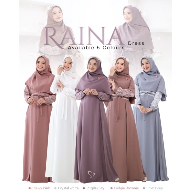 SIMPLE & ELEGANT DRESS || RAINA DRESS BY SALVINA HIJAB || TERBARU