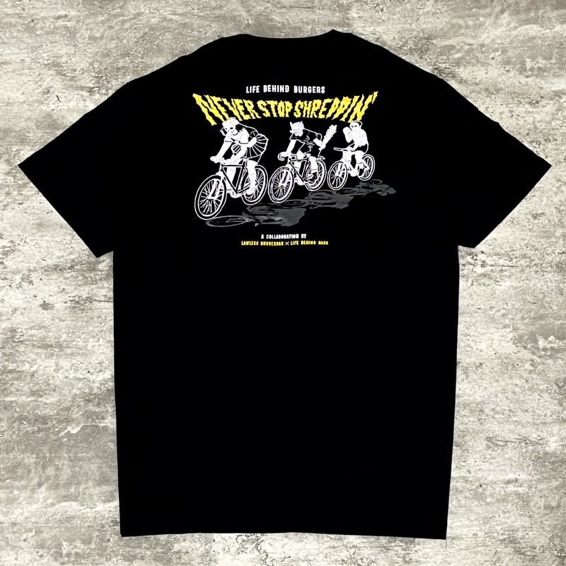 【COD】LBB X LBB - Lawless BurgerBar - Shredders Tshirt - Black/ OKE T-Shirt