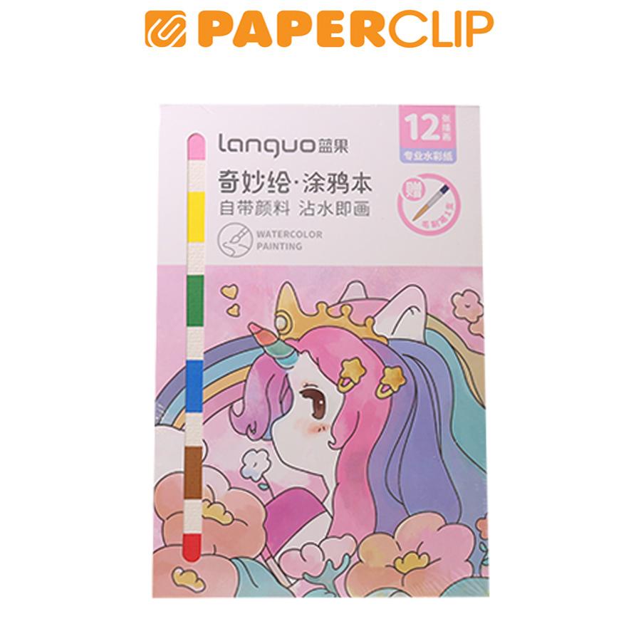 

WATERCOLOR PAINTING BOOK LANGUO LG-81216 ANIMAL GAMES - 12P