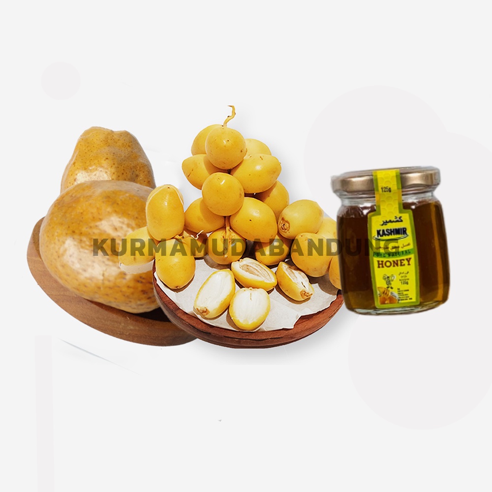 

PO - PAKET PROMIL HEMAT 1 (KURMA MUDA, BUAH ZURIAT, MADU KASHMIR)