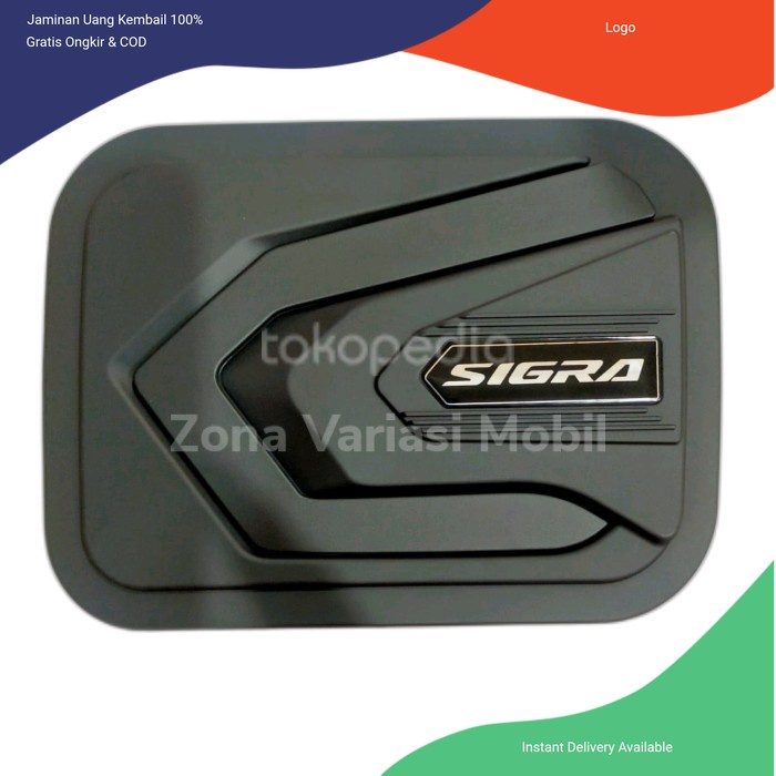 Tank Cover Sigra Lama New Facelift 2016 - 2022 Full Hitam RLine Aksesoris mobil