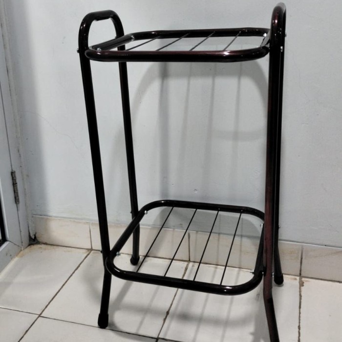 Rak dispencer besi / tempat dispencer besi / kaki dispencer (maroon)