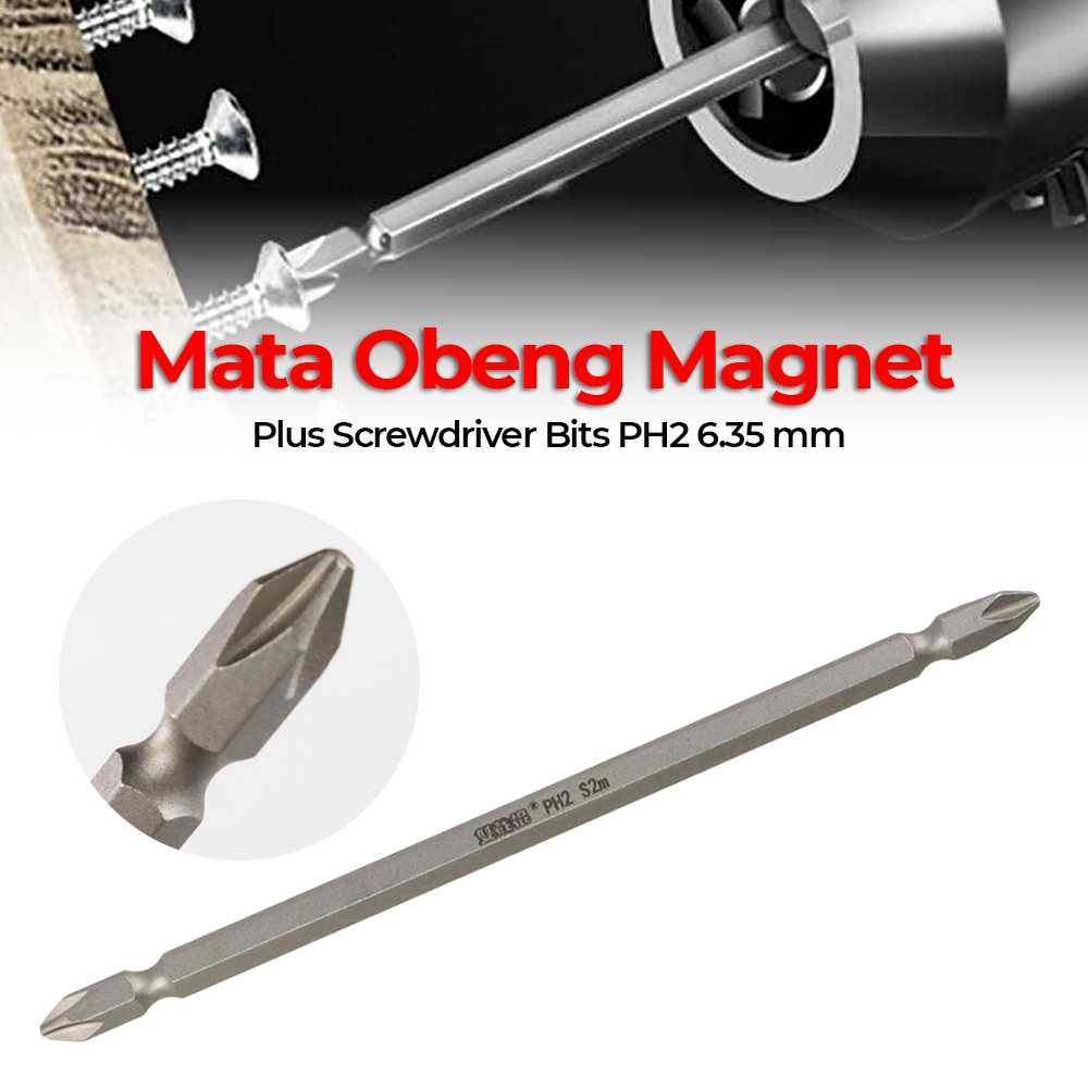 ( ORI ) OUSHENGLI Mata Obeng Magnet Obeng Plus Screwdriver Bits PH2 6.35 mm - S2PH2