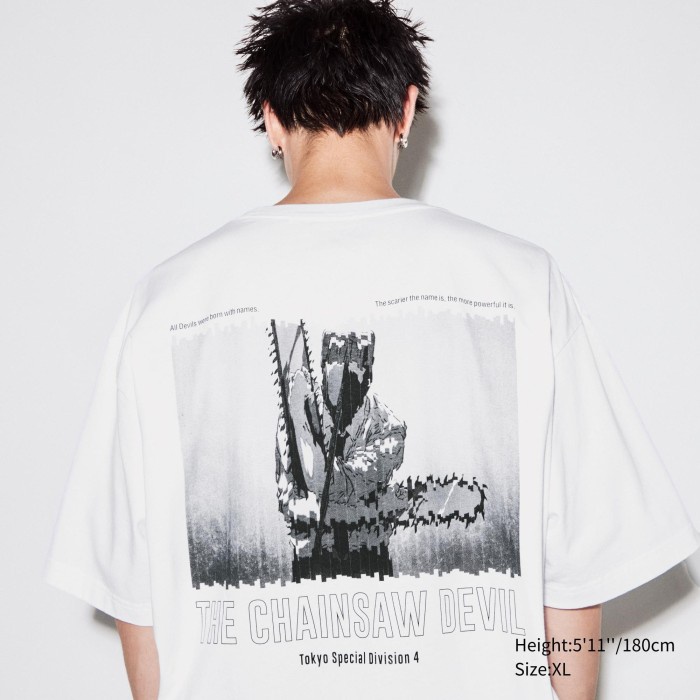 UNIQLO UT Chainsaw Man Lengan Pendek 467422 Uniseks