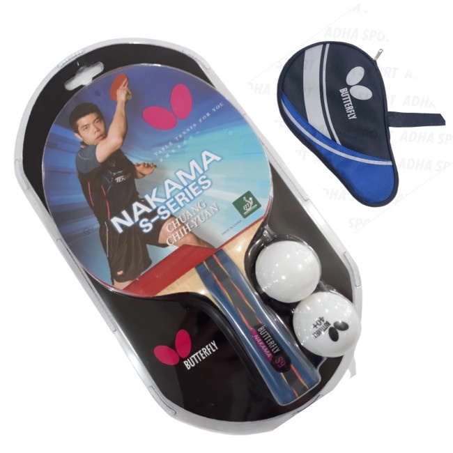 Butterfly Nakama S9 Bet Tenis Meja Bet Pingpong Bat Tenis meja - S9 Bet + Cover