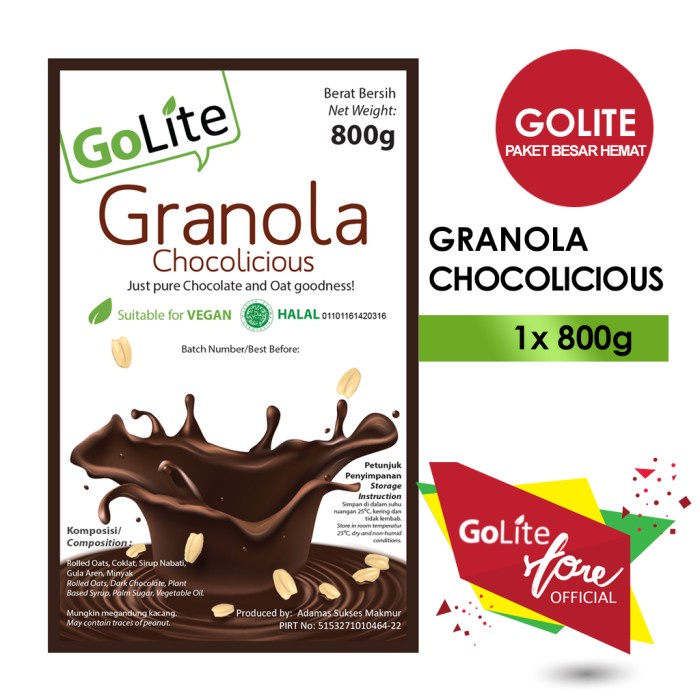 

✨PROMO✨ -GoLite Granola Chocolicious 800gr