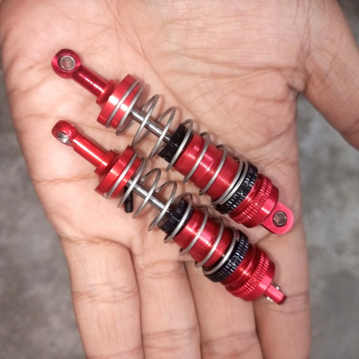 WLtoys 144001 upgrade shock 75mm hole to hole - Biru