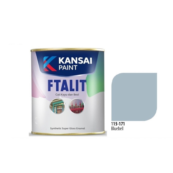 Cat Ftalit 171 Bluebell Kansai 1 Ltr / Cat Kayu & Besi / Cat Abu