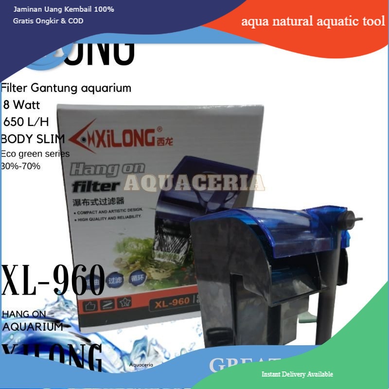 Filter Gantung Aquarium XILONG XL 960 HANG ON filter Aquarium Tank